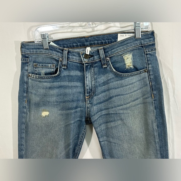Rag & Bone “Tomboy” Distressed Patchwork Jeans | size 27 - Picture 4 of 9